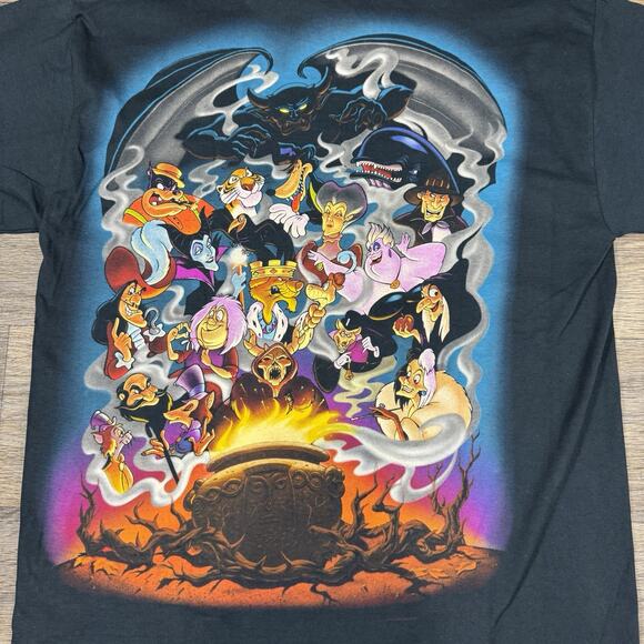 Vintage Disney Shirt Villians RARE Disneyana Convention 1997 Large Halloween - Picture 10 of 13